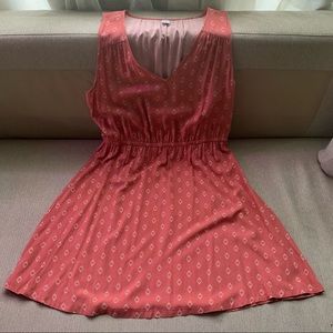 Pink dress with pattern